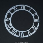 10" Acrylic Silver Ring Roman