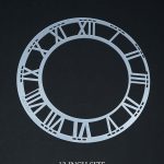 12" Acrylic Silver Ring Roman