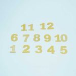Acrylic Indian Number set Gold