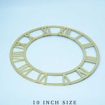 10'' Acrylic Gold Ring Roman