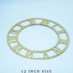 12'' Acrylic Gold Ring Roman