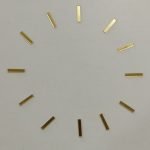 Clock Dial Stick- Gold 1’’